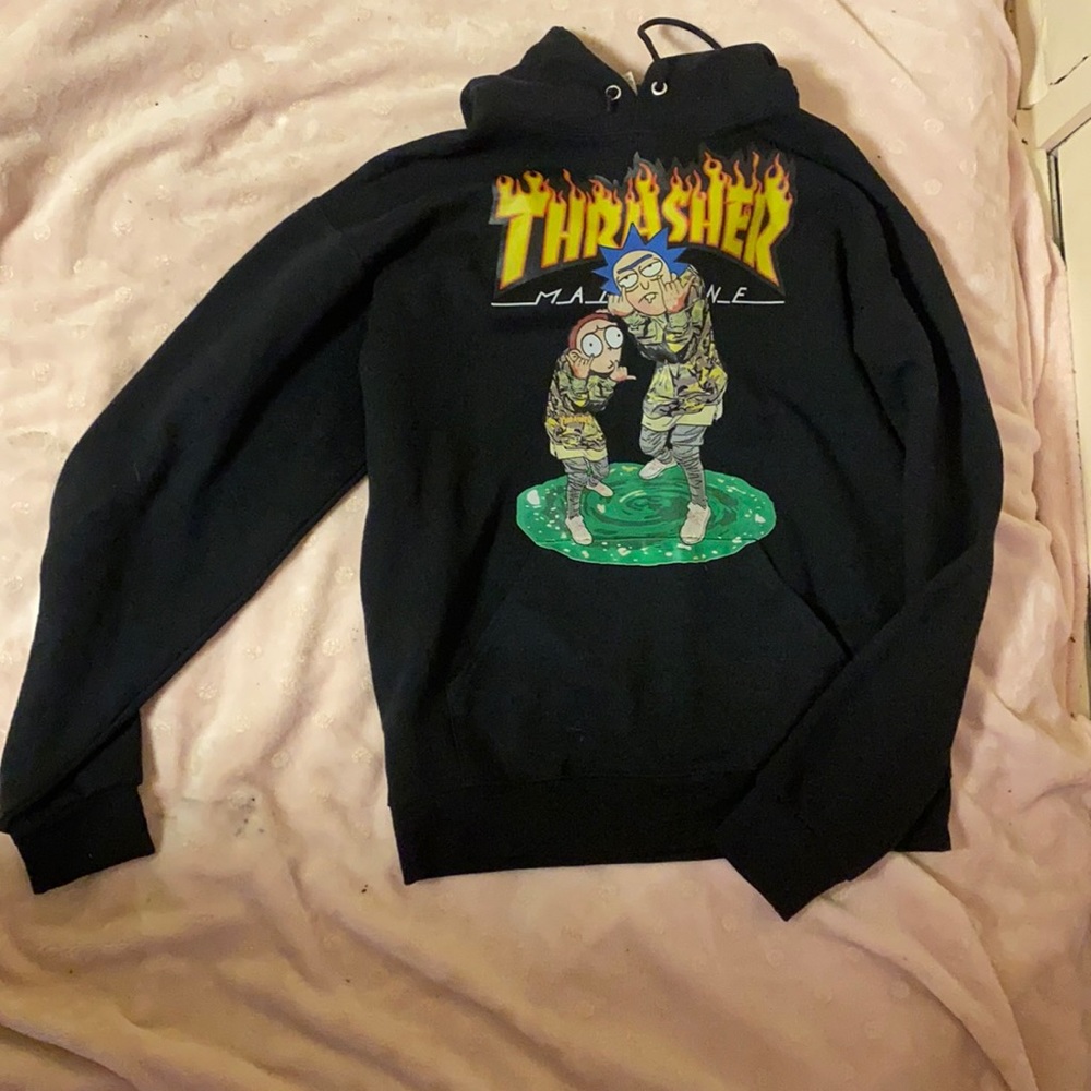 COPY - Thrasher Rick and Morty hoodie